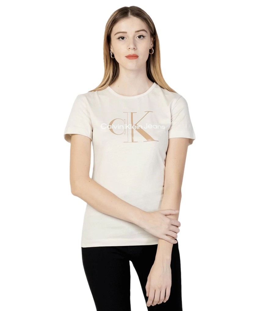 Donna Calvin Klein T-Shirt & Canotte | T-Shirt Da Donna Calvin Klein