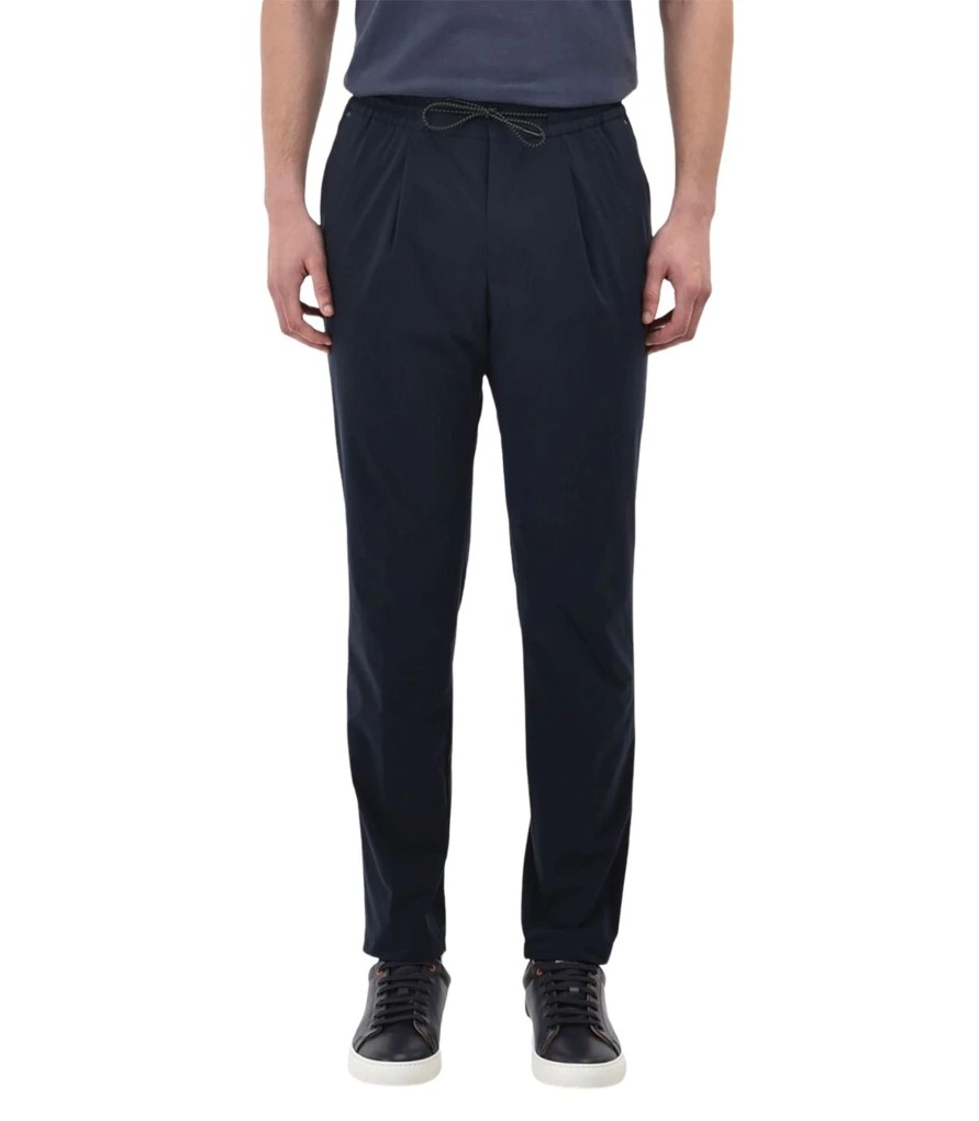 Uomo Manuel Ritz Pantaloni | Pantalone Uomo Manuel Ritz Slim Fit Tech Core