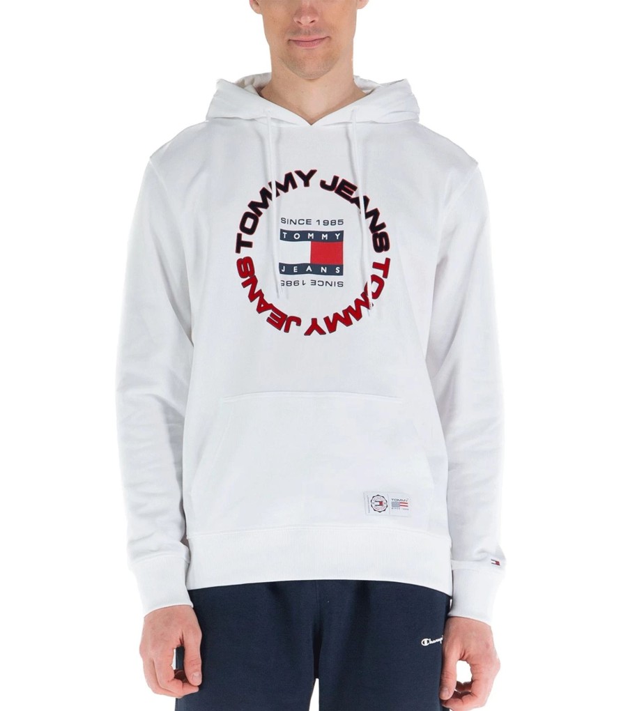 Uomo Tommy Jeans Felpe | Felpa Uomo Con Cappuccio Tommy Jeans