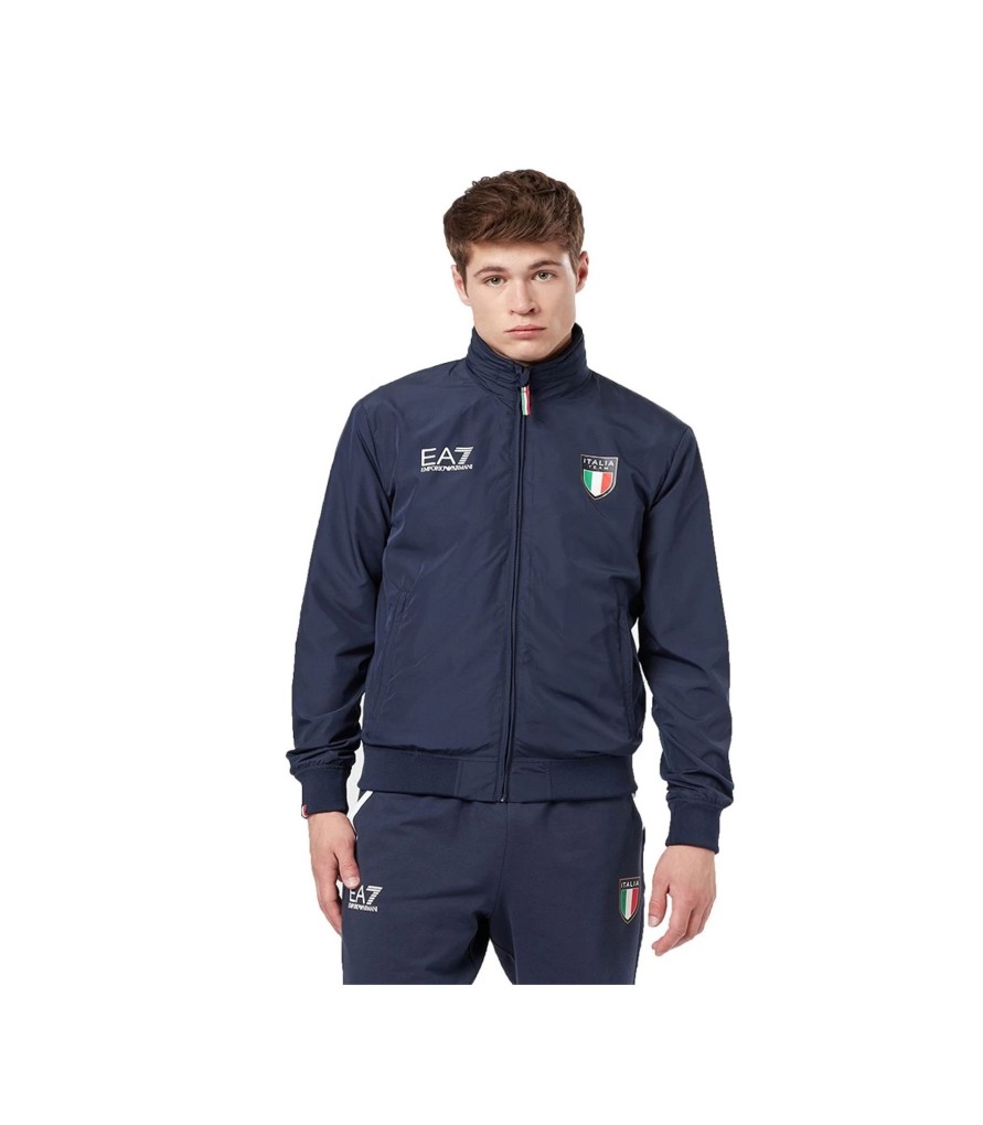 Uomo EA7 Emporio Armani Giubbotti | Giacca Uomo Emporio Armani Ea7 Colore Blu - 6Gpb73Pc02Z11554