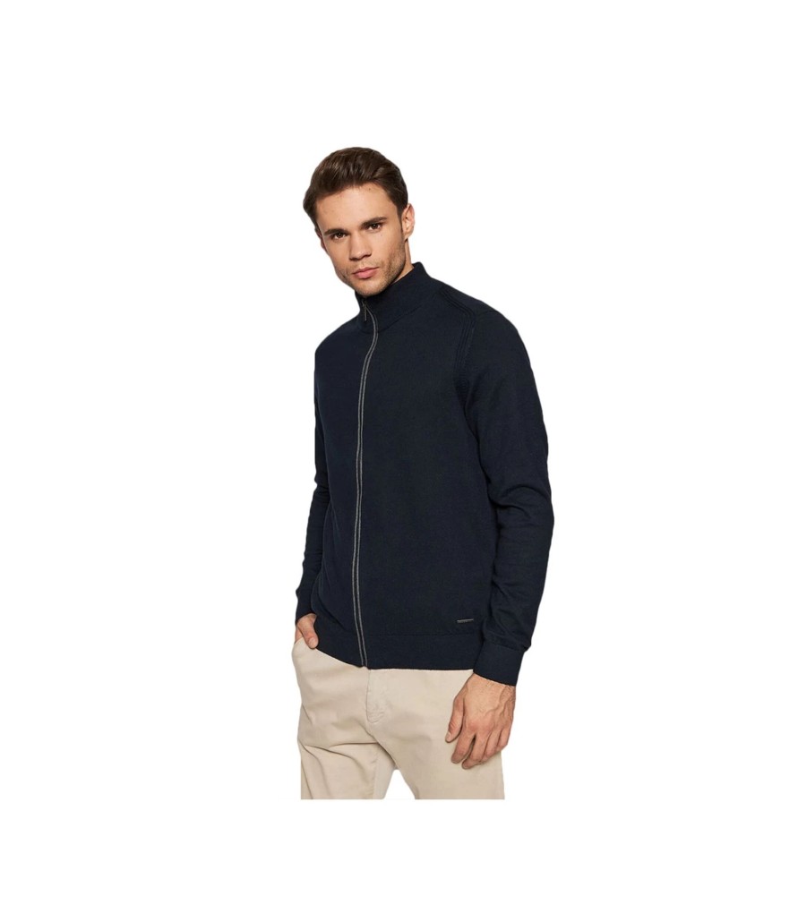 Uomo Bugatti Maglieria | Maglia Full Zip Uomo Bugatti