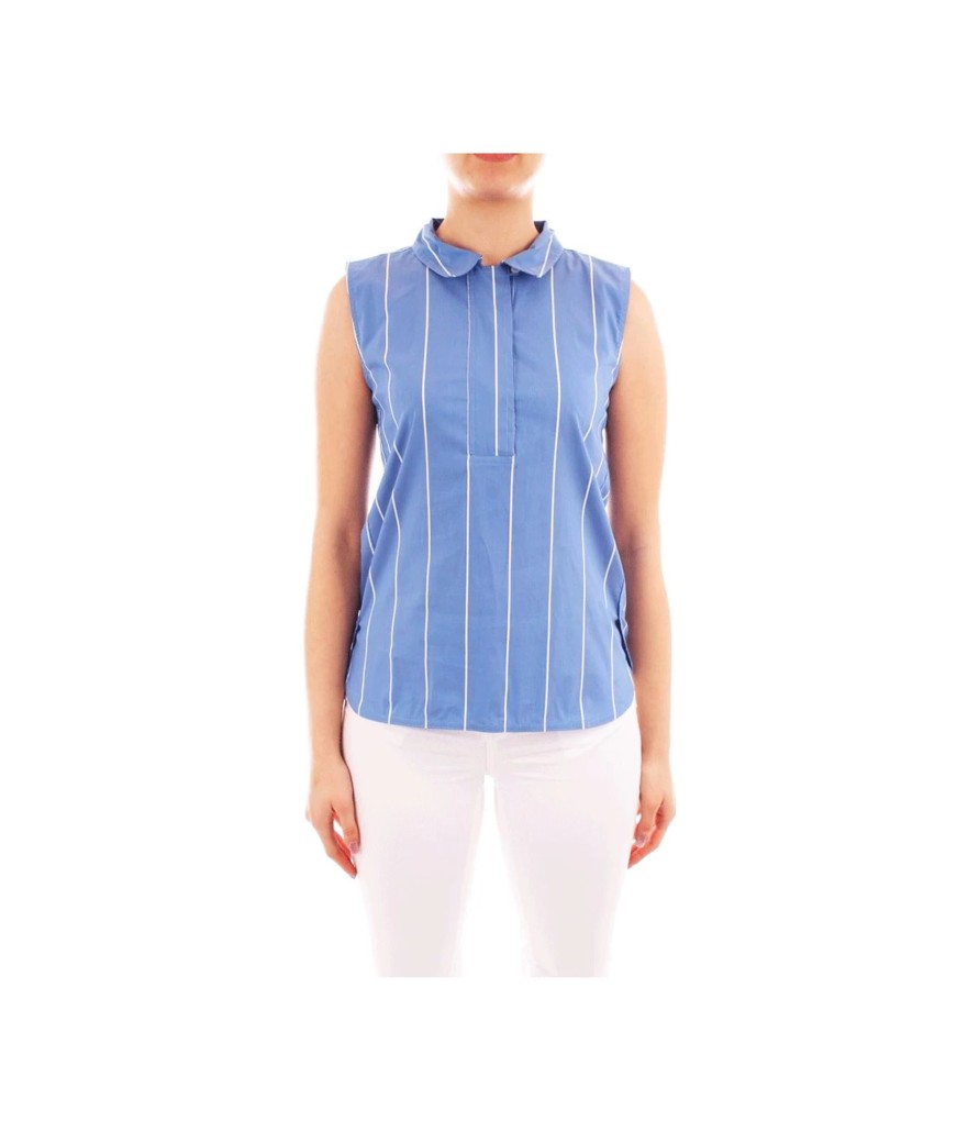 Donna Emme Marella Camicie Bluse Top | Top In Popeline Donna Emme Di Marella