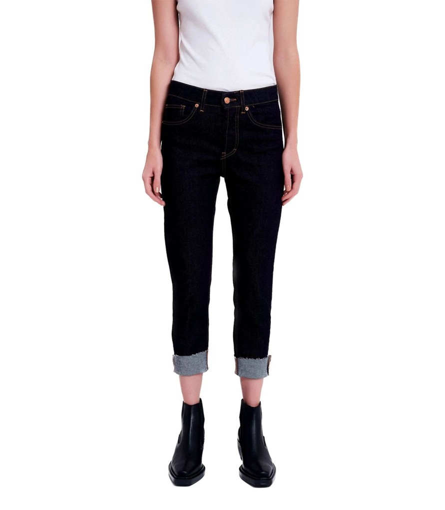 Donna Vicolo Jeans | Jeans Cropped Vita Media Vicolo