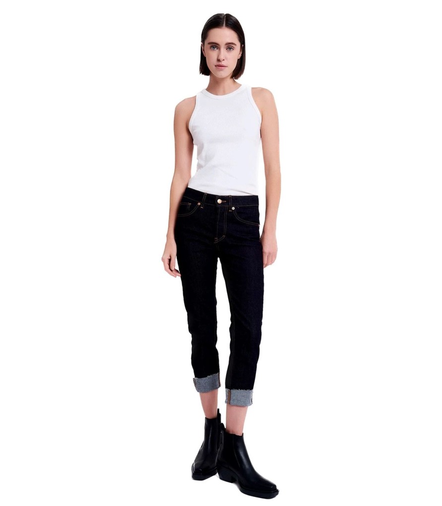 Donna Vicolo Jeans | Jeans Cropped Vita Media Vicolo