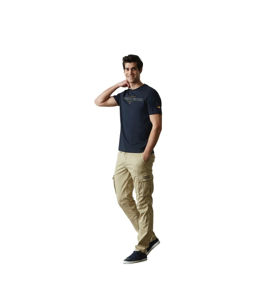 Uomo Aeronautica Militare Pantaloni | Pantalone Cargo Uomo Aeronautica Militare