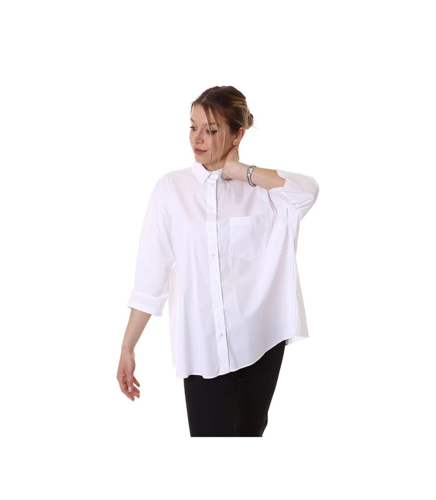 Donna Emme Marella Camicie Bluse Top | Camicia In Popeline Donna Emme Di Marella