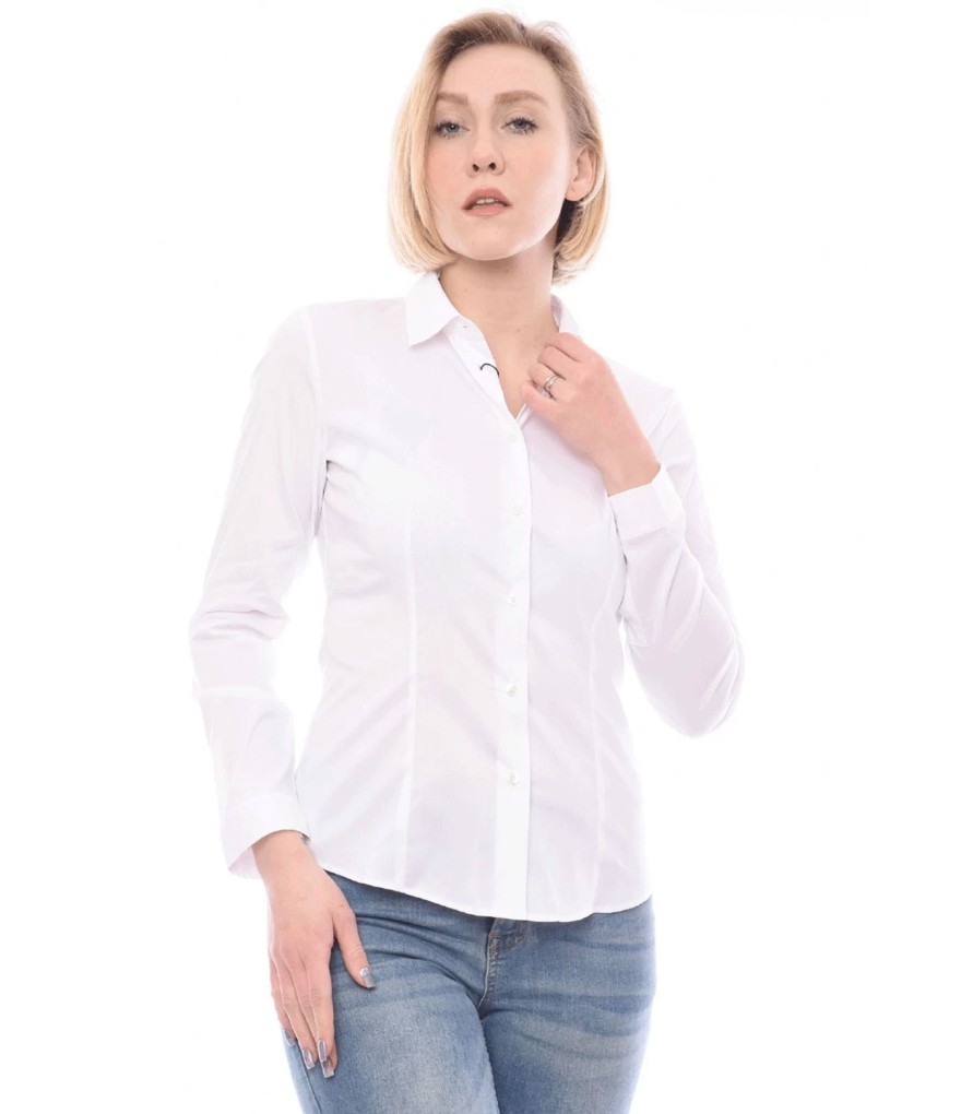 Donna Emme Marella Camicie Bluse Top | Camicia In Popeline Donna Emme Marella