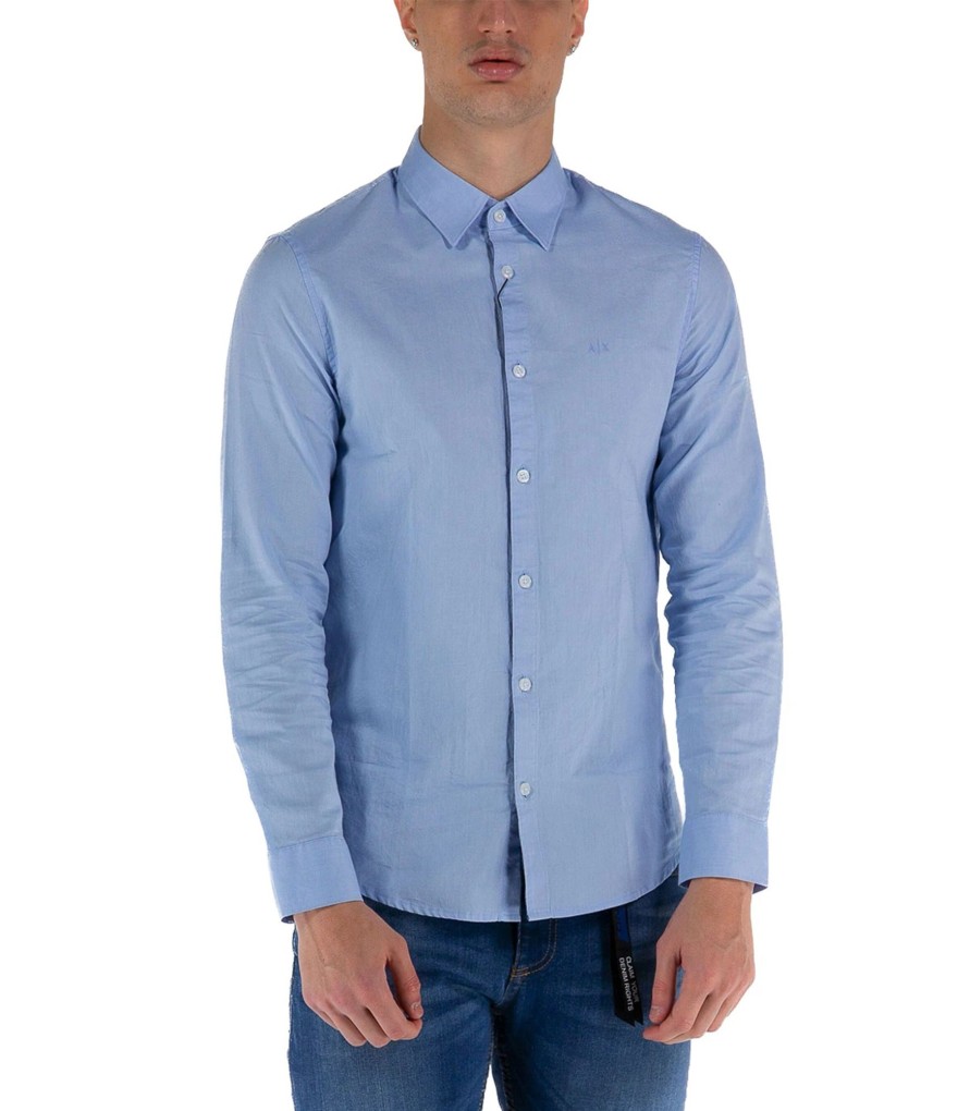 Uomo Armani Exchange Camicie | Camicia Oxford Uomo Armani Exchange