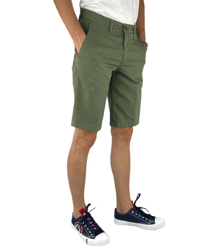 Uomo Fourten Bermuda | Bermuda Chino Uomo Fourten