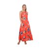 Donna Molly Bracken Abiti | Abito Donna Molly Bracken Floral Print Maxi Dress Colore Red - E1035E19