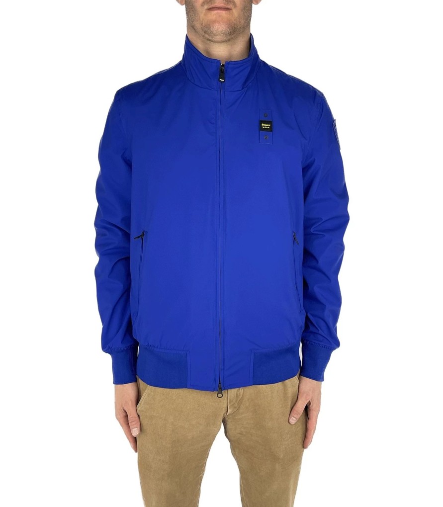 Uomo Blauer Giubbotti | Bomber Uomo Blauer Ezekiel