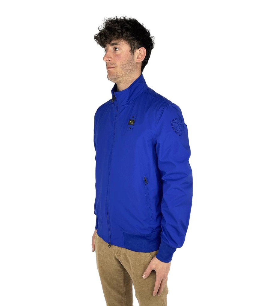 Uomo Blauer Giubbotti | Bomber Uomo Blauer Ezekiel