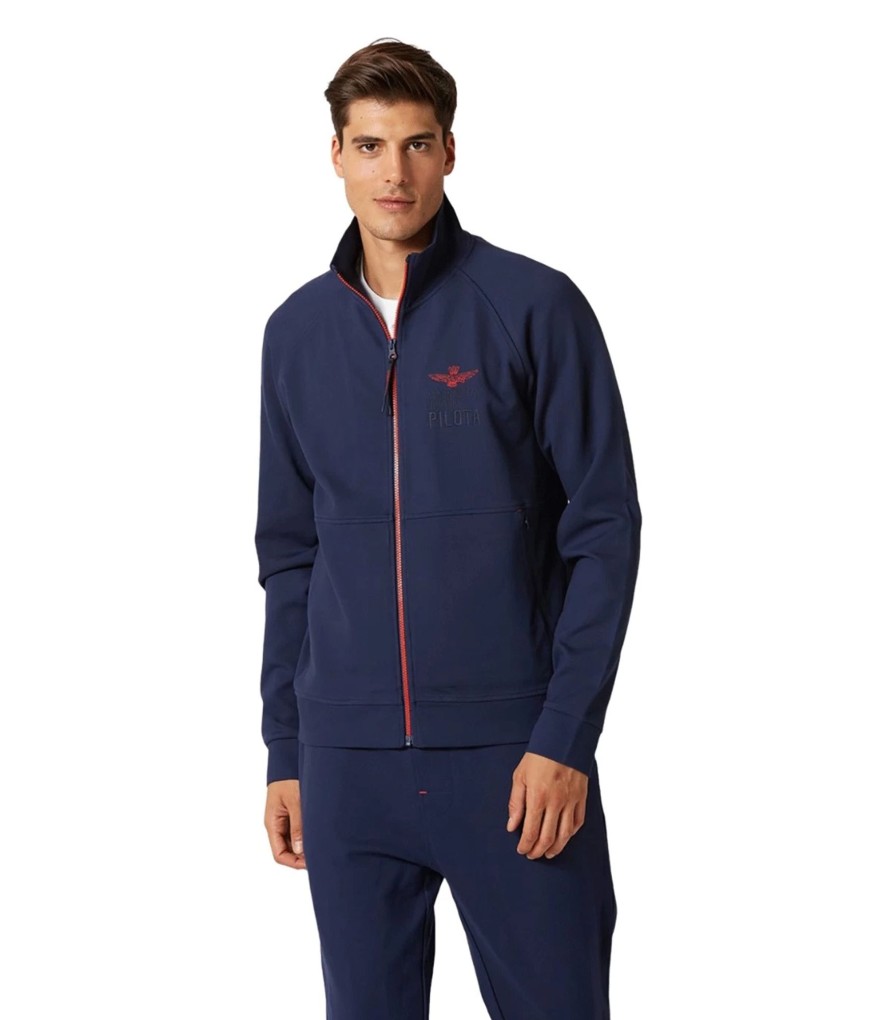 Uomo Aeronautica Militare Felpe | Felpa Full Zip Uomo Aeronautica Militare