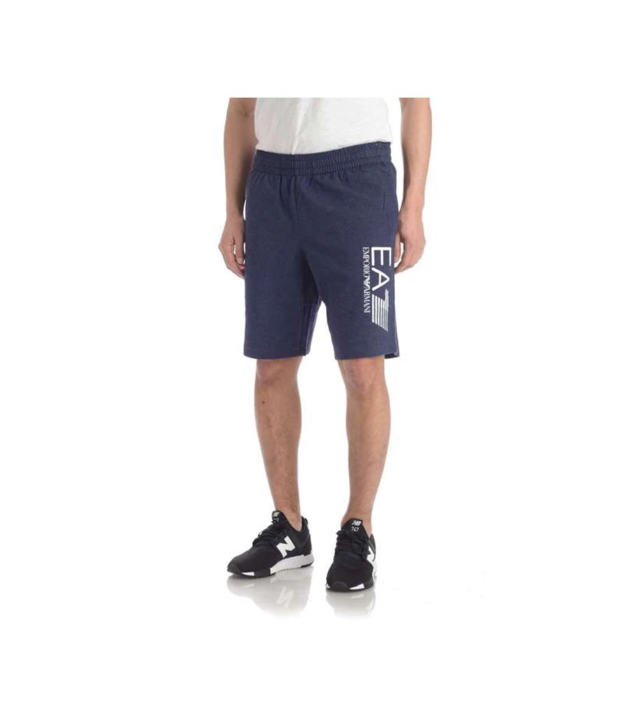 Uomo EA7 Emporio Armani Tute Sportive | Bermuda Uomo Emporio Armani Colore Blu - 3Zps73Pj05Z11554