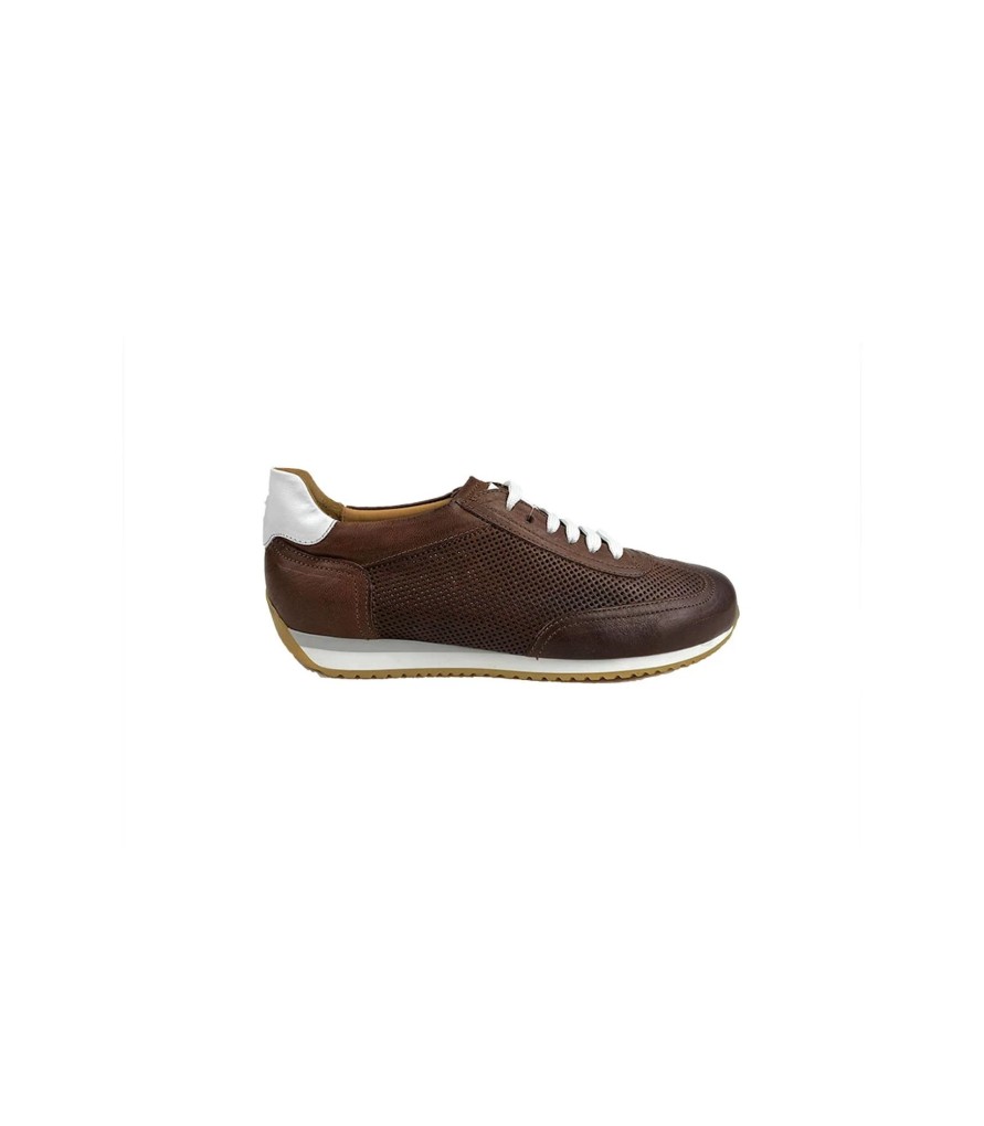 Uomo Soldini Sneakers | Sneakers In Pelle Forata Soldini