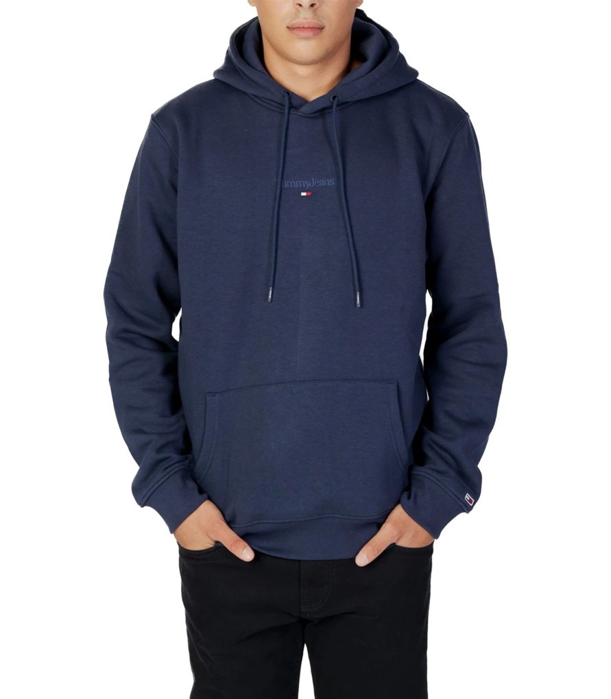 Uomo Tommy Jeans Felpe | Felpa Con Cappuccio Uomo Tommy Jeans