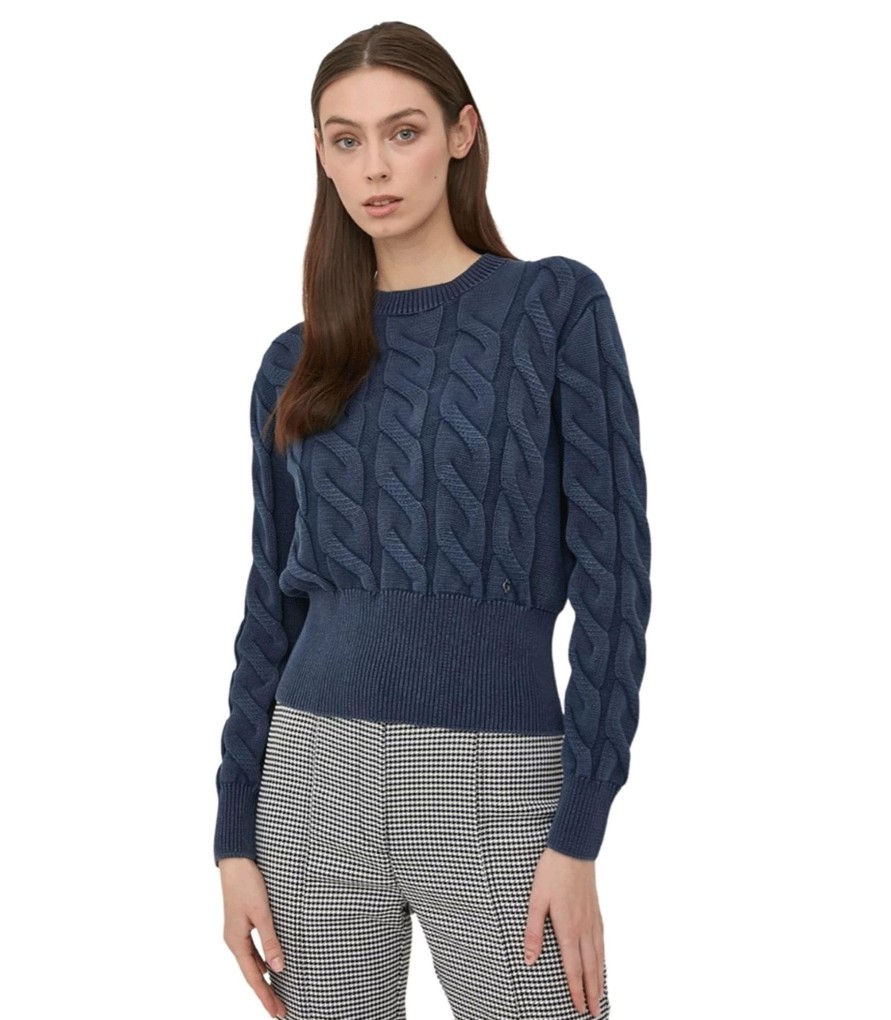 Donna Guess Maglieria | Maglione A Trecce Donna Guess