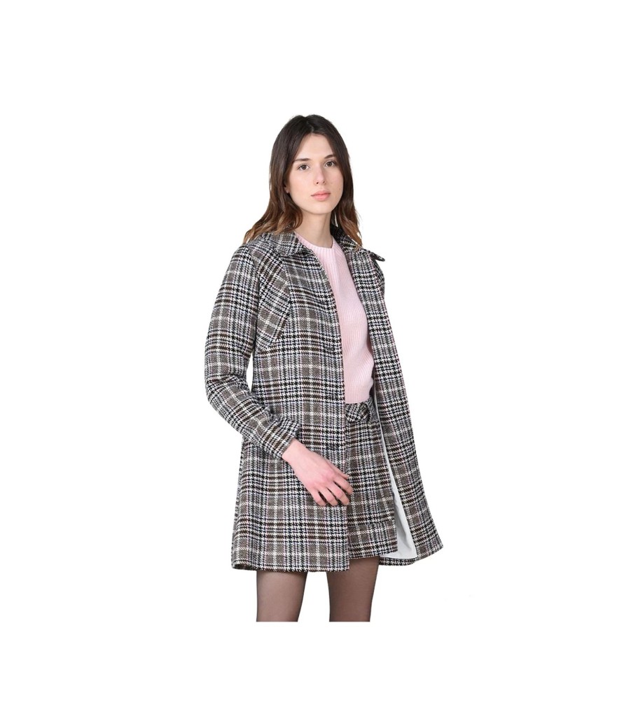 Donna Molly Bracken Cappotti E Giacche | Cappotto A Quadri Donna Molly Bracken