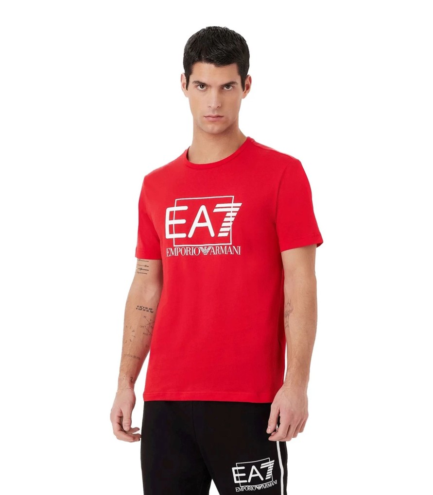 Uomo EA7 Emporio Armani T-Shirt & Polo | T-Shirt Da Uomo Ea7 Emporio Armani