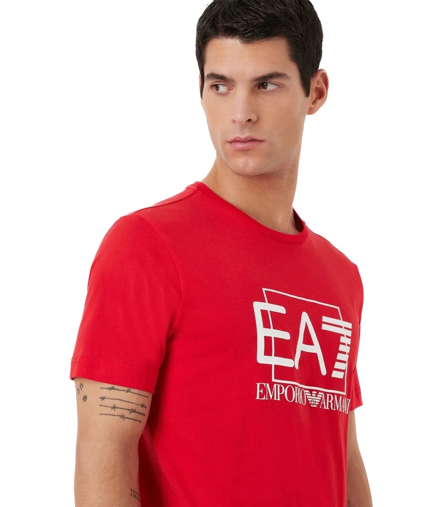 Uomo EA7 Emporio Armani T-Shirt & Polo | T-Shirt Da Uomo Ea7 Emporio Armani