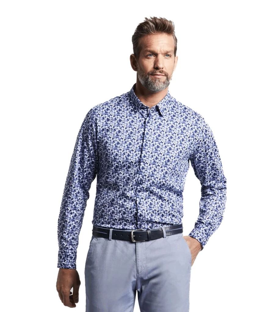 Uomo Bugatti Camicie | Camicia Fantasia Uomo Bugatti