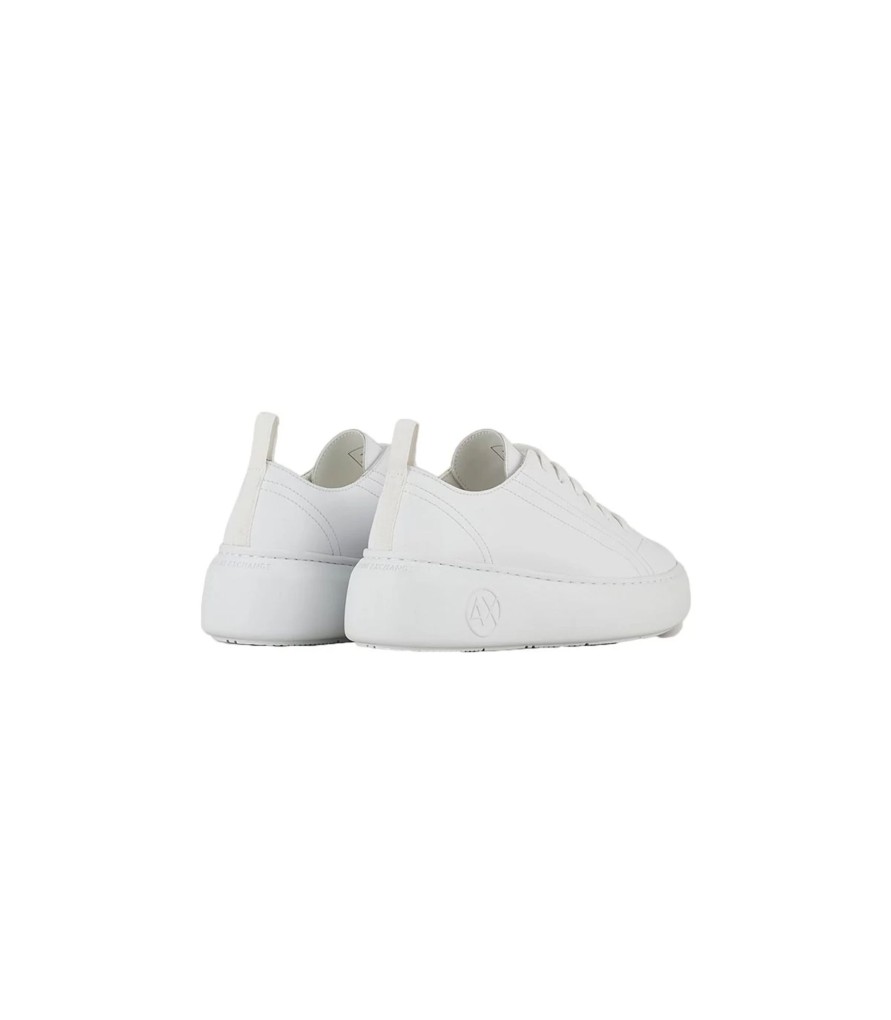 Donna Armani Exchange Sneakers | Sneaker In Pelle Da Donna Armani Exchange