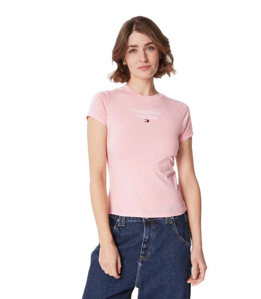 Donna Tommy Jeans T-Shirt & Canotte | T-Shirt Donna Tommy Jeans