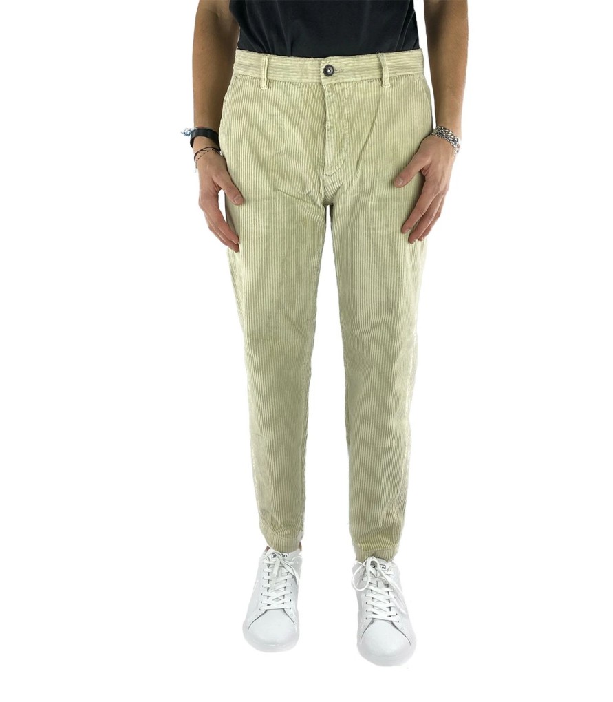 Uomo Manifattura Borghese Pantaloni | Pantaloni Velluto Uomo Borghese