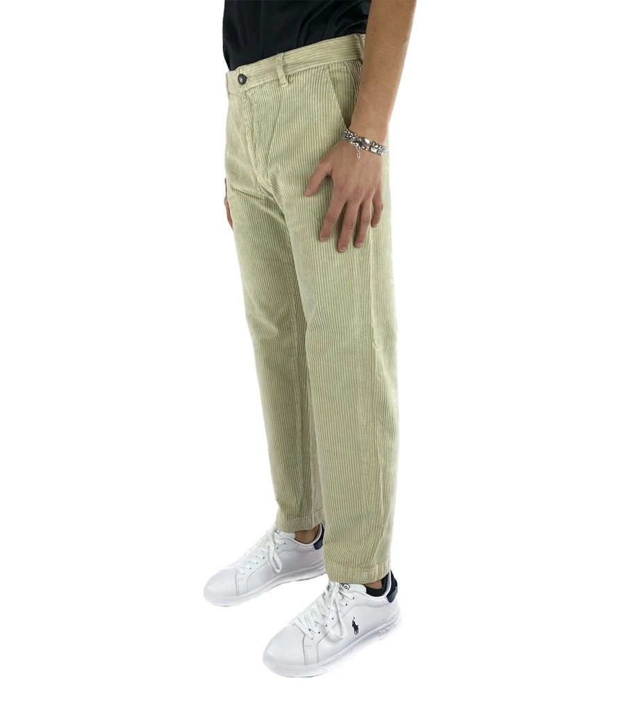 Uomo Manifattura Borghese Pantaloni | Pantaloni Velluto Uomo Borghese