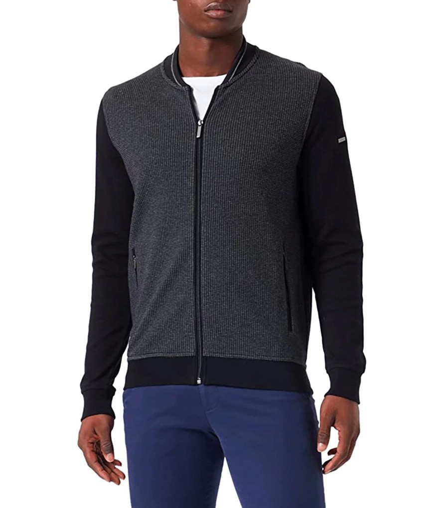 Uomo Bugatti Felpe | Felpa Uomo Full Zip Bugatti