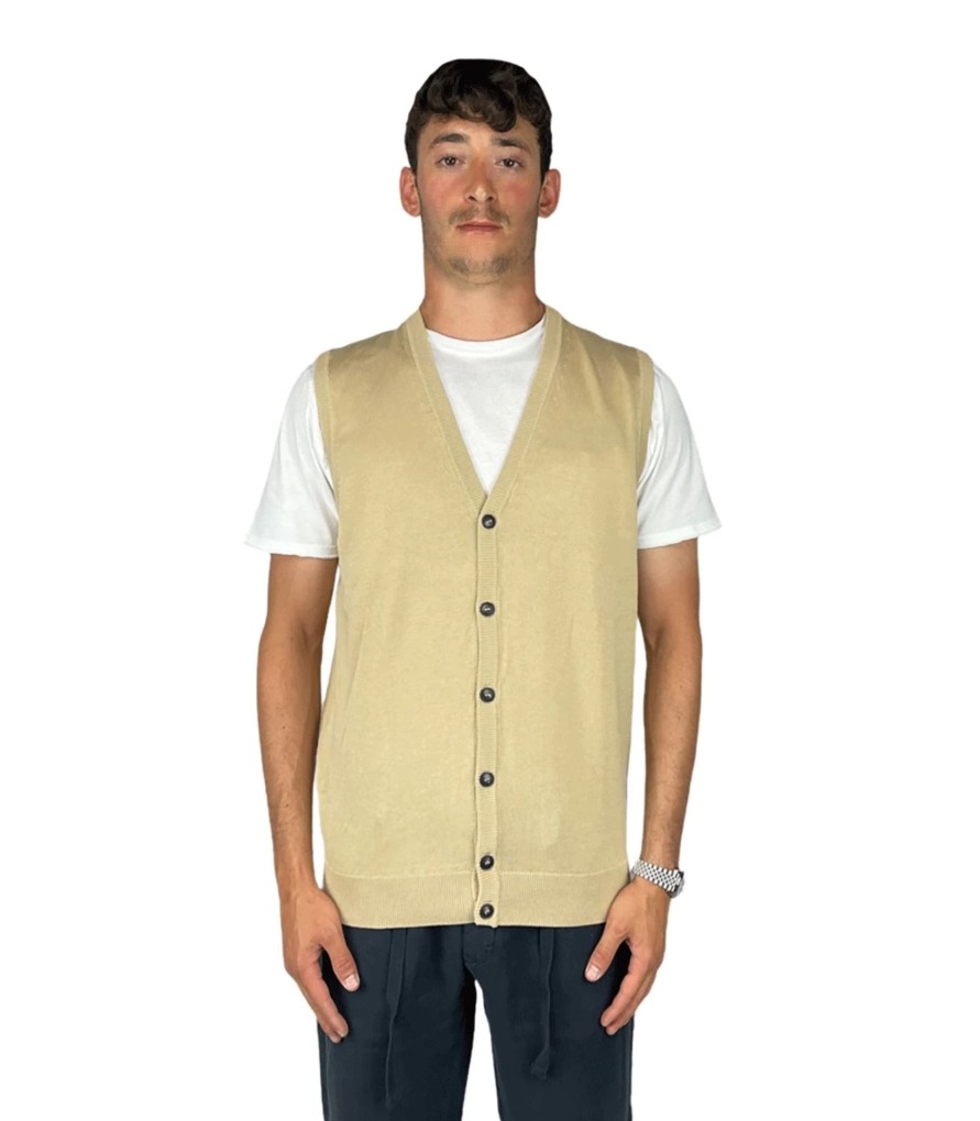 Uomo Union Clothing Maglieria | Gilet In Cotone Uomo Union