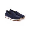 Uomo Soldini Mocassini | Mocassino Slip On Uomo Soldini Liscio Da Barca Con Suola Sneakers Colore Blu - 20497Ps91