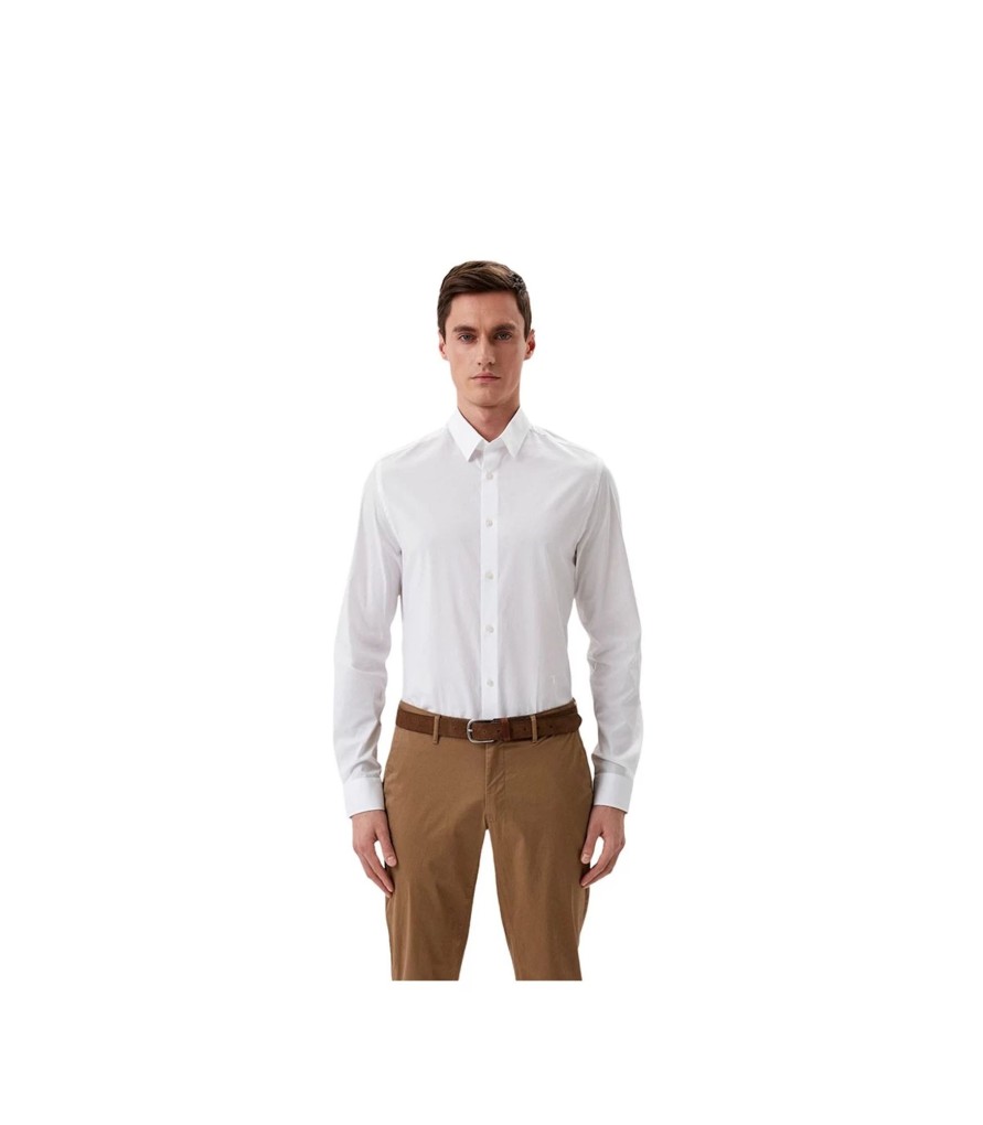 Uomo Trussardi Camicie | Camicia Uomo Trussardi In Popeline