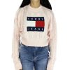 Donna Tommy Jeans Maglieria | Pullover Donna Crop Tommy Jeans