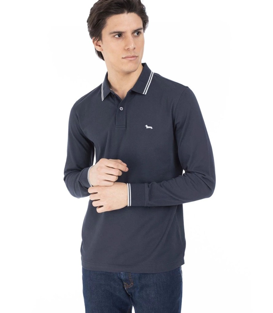 Uomo Harmont & Blaine T-Shirt & Polo | Polo Maniche Lunghe Uomo Harmont & Blaine