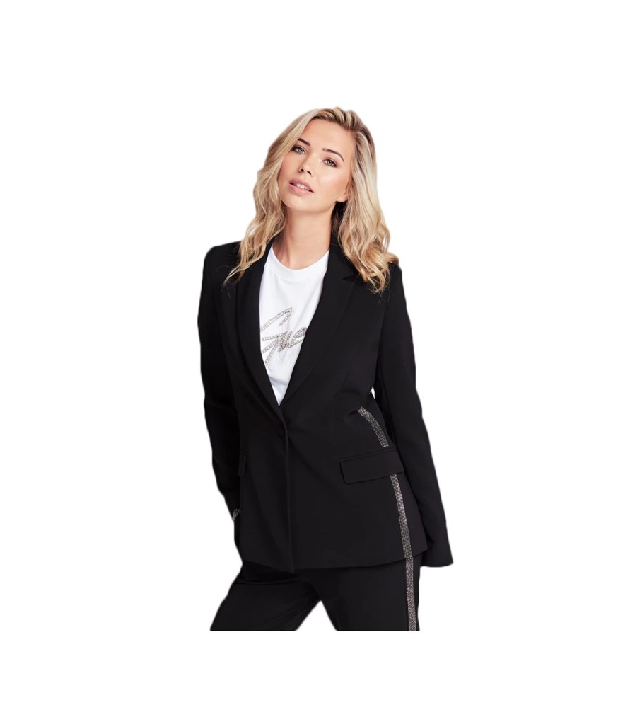 Donna Guess Blazer | Giacca Donna Guess Blazer Colore Nero - W01N58Wc740