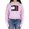 Donna Tommy Jeans Maglieria | Maglione Donna Crop Tommy Jeans