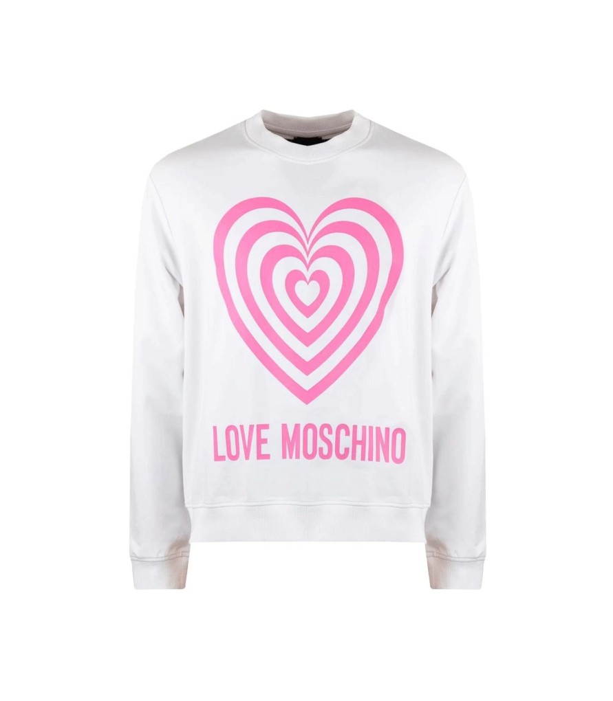 Donna Love Moschino Felpe | Felpa Cropped Donna Love Moschino