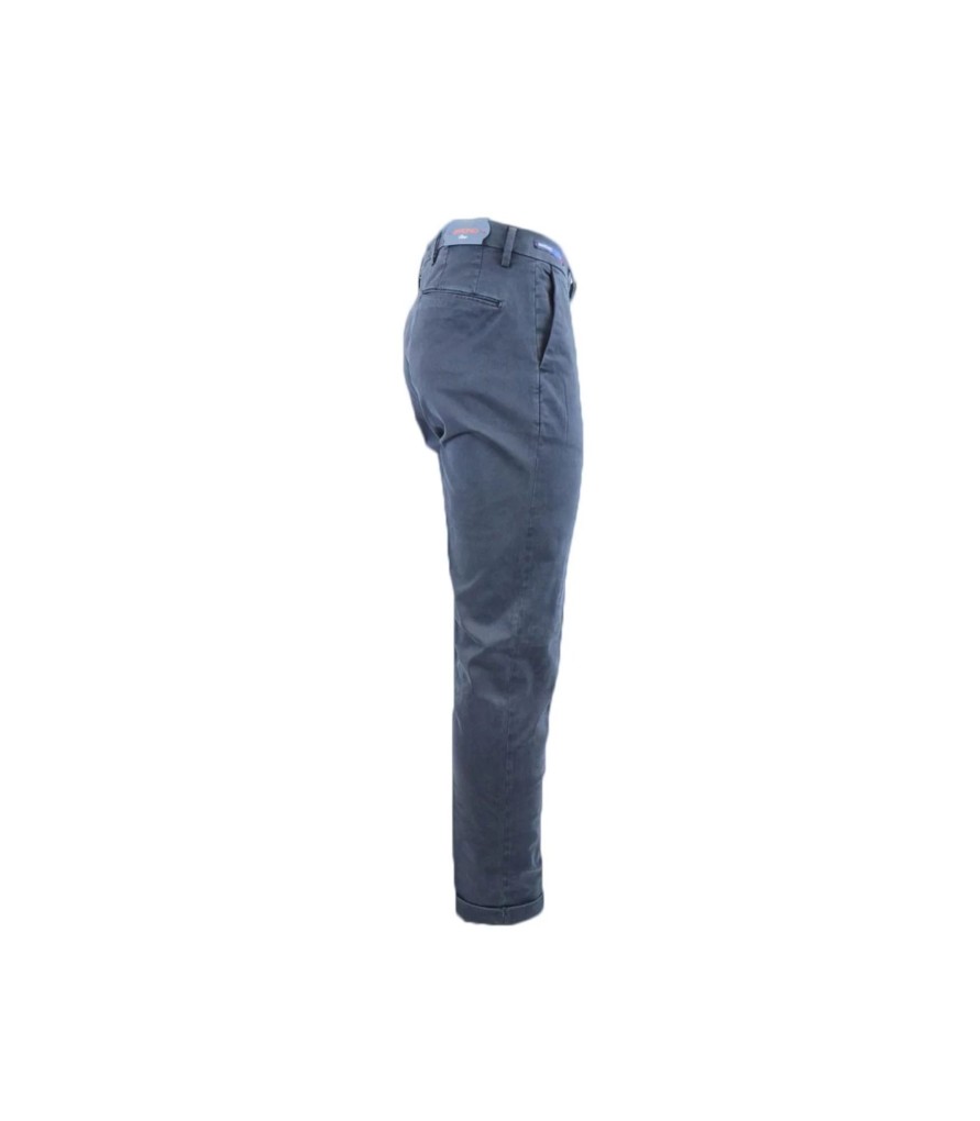 Uomo Baronio Pantaloni | Pantaloni Uomo Baronio Blu E Tortora - W1760-Prime