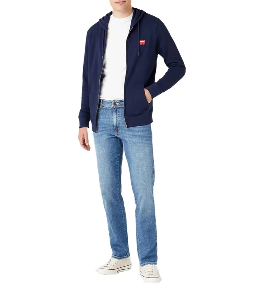 Uomo Wrangler Felpe | Felpa Con Cappuccio Uomo Wrangler Extra Size