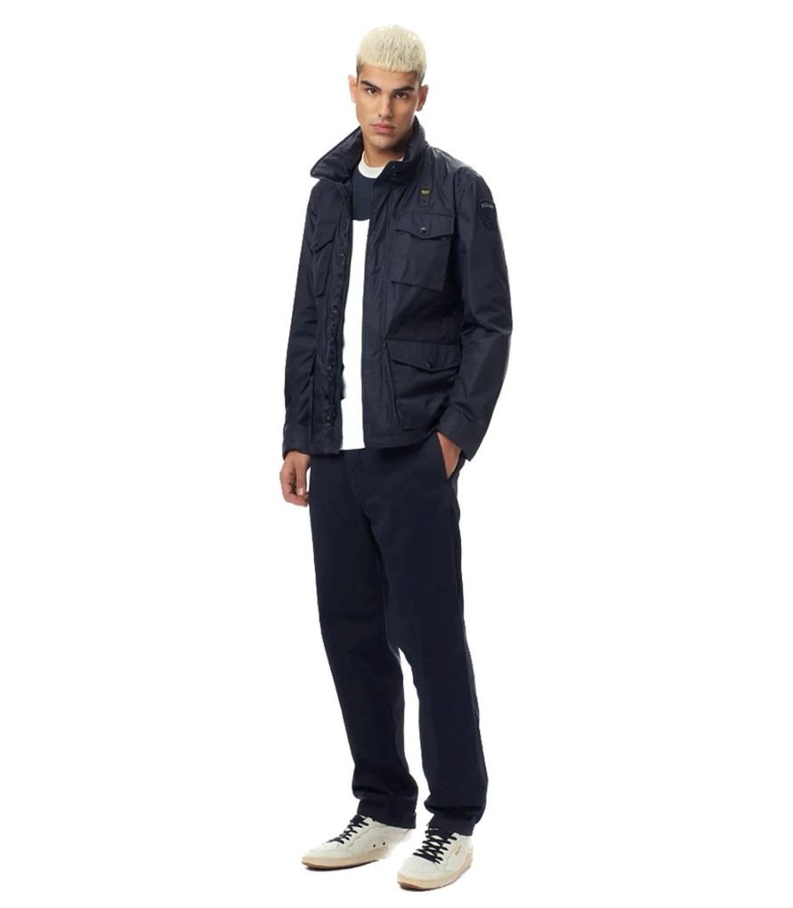 Uomo Blauer Giubbotti | Field Jacket Uomo Blauer