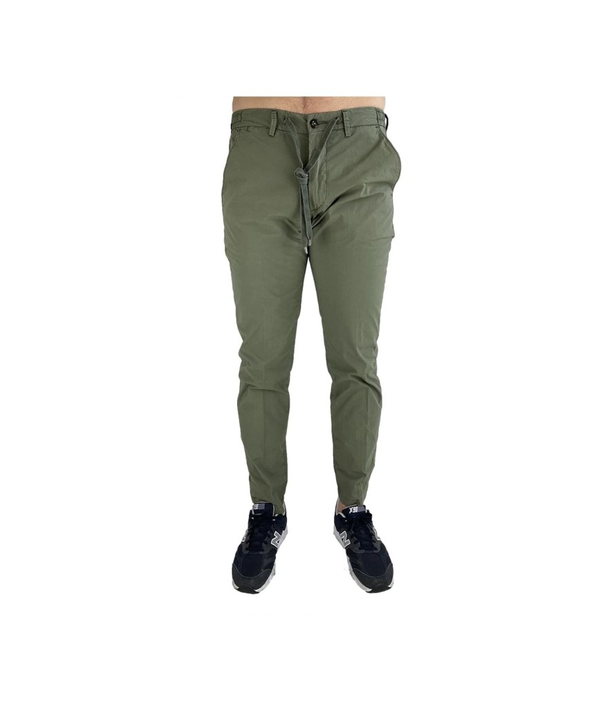 Uomo Fourten Pantaloni | Pantalaccio In Cotone Fourten