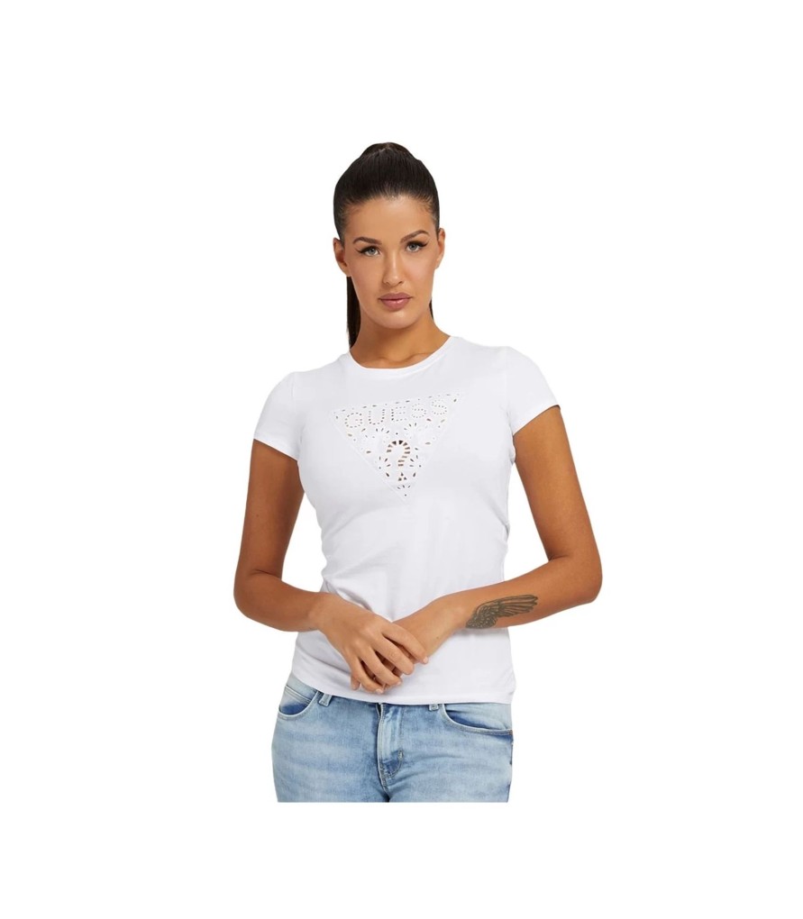 Donna Guess T-Shirt & Canotte | T-Shirt Donna Guess Con Logo