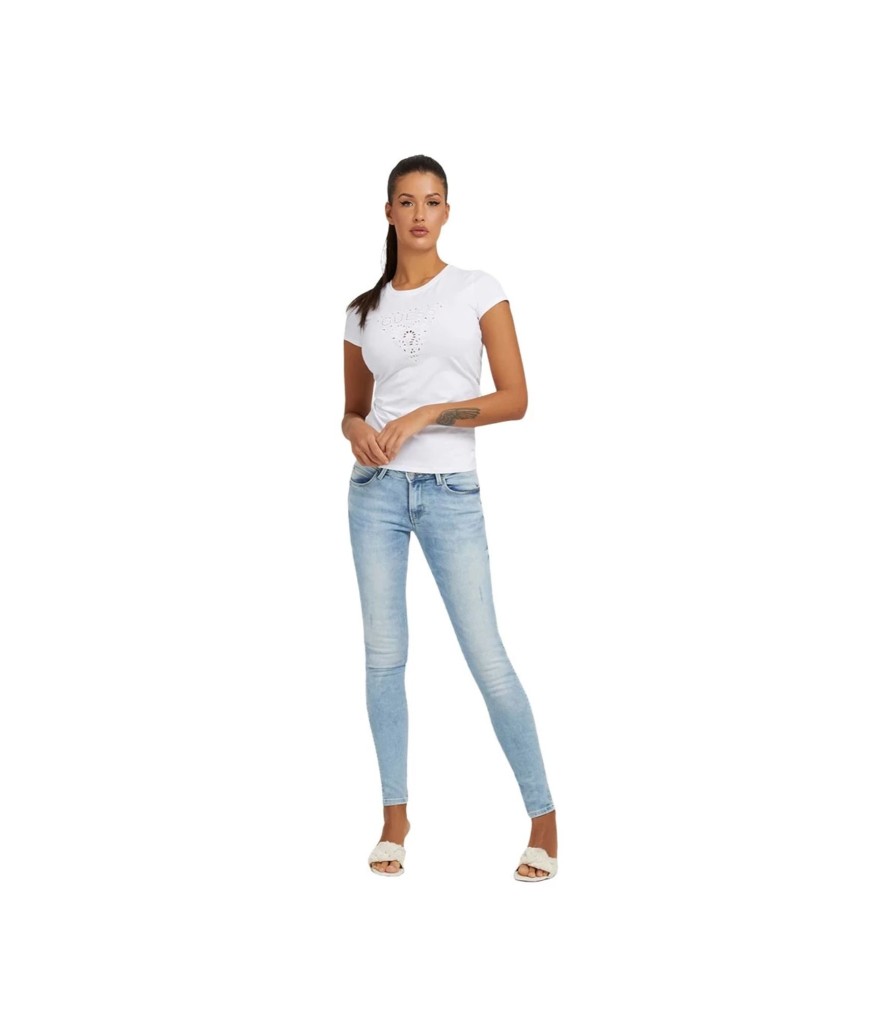 Donna Guess T-Shirt & Canotte | T-Shirt Donna Guess Con Logo