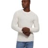 Uomo Guess Maglieria | Maglione A Trecce Uomo Guess