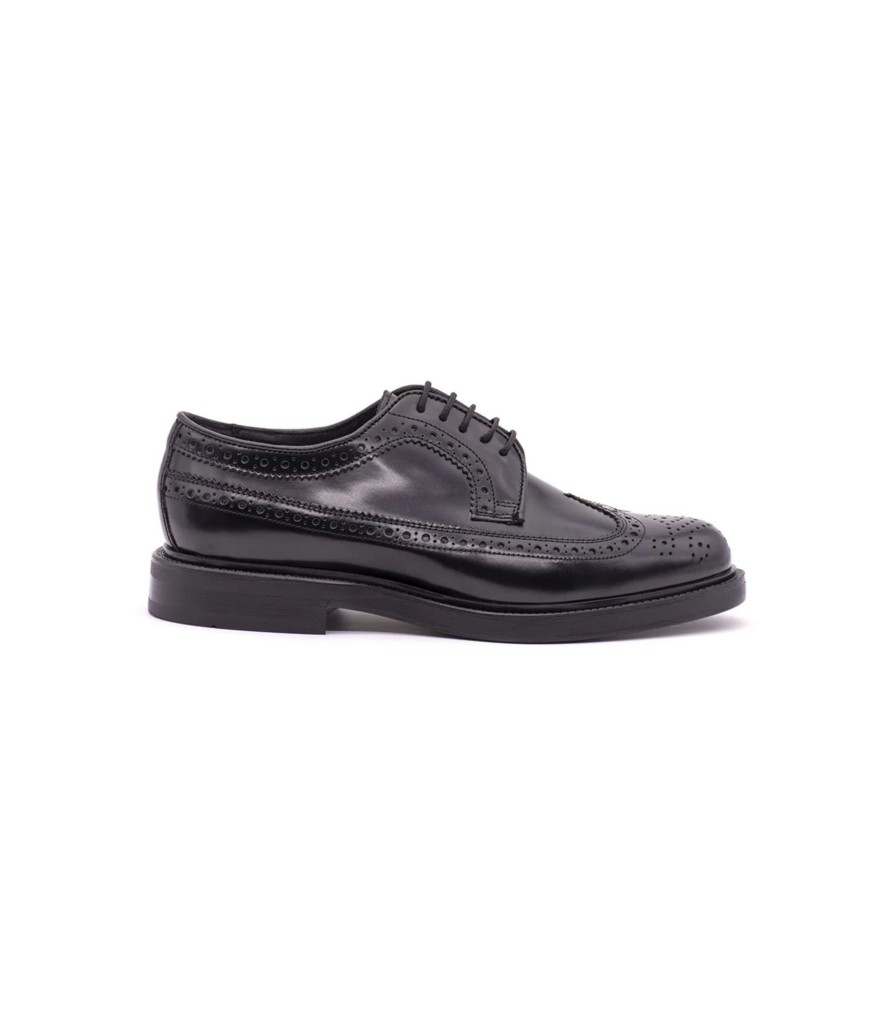 Uomo Soldini Scarpe Formali | Derby Uomo Soldini Brogue Colore Nero - 13208L091