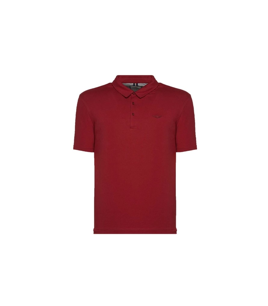 Uomo Aeronautica Militare T-Shirt & Polo | Polo Uomo Aeronautica Militare Po1417 Colore Rosso - 201Po1417P17319248