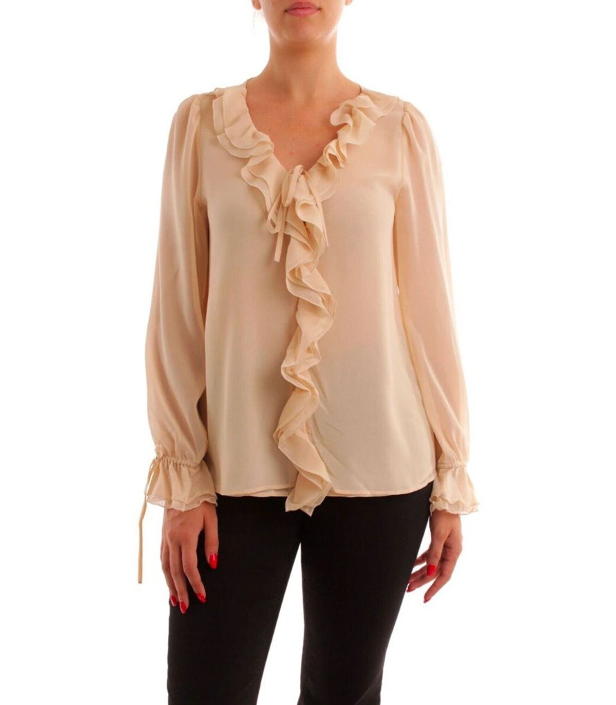 Donna Emme Marella Camicie Bluse Top | Blusa Donna Con Ruche Emme Marella