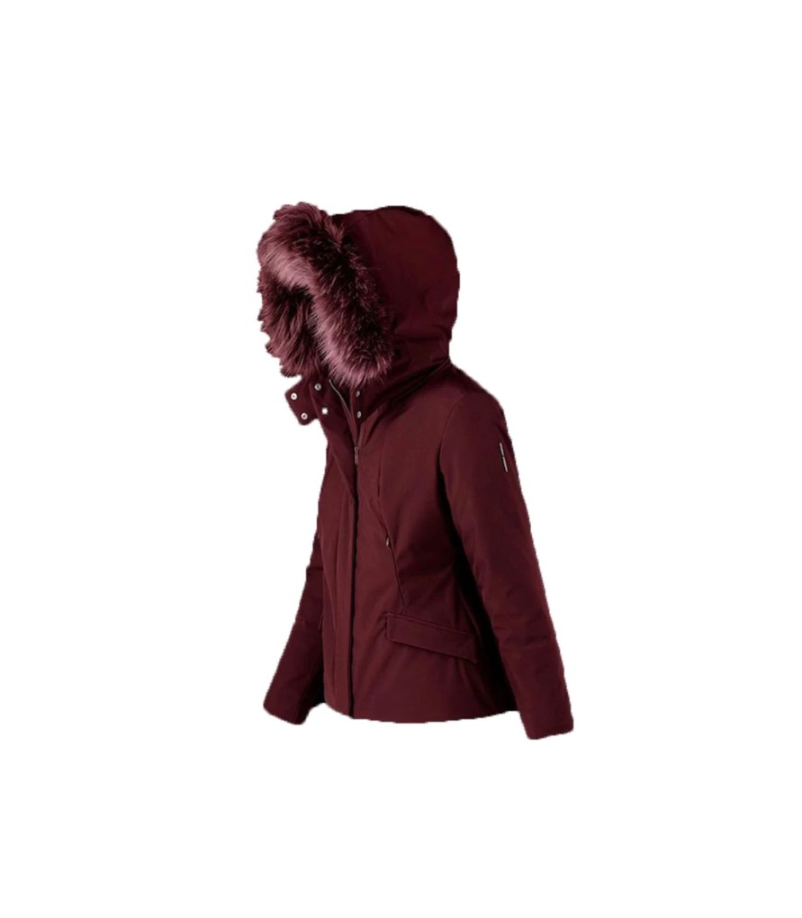 Donna Bomboogie Giubbotti | Giubbotto Donna Bomboogie Parka Bordeaux E Nero - Jw243Ptac5