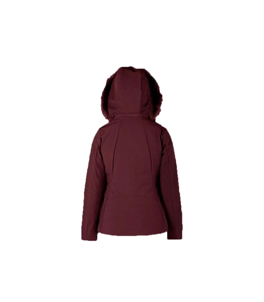 Donna Bomboogie Giubbotti | Giubbotto Donna Bomboogie Parka Bordeaux E Nero - Jw243Ptac5